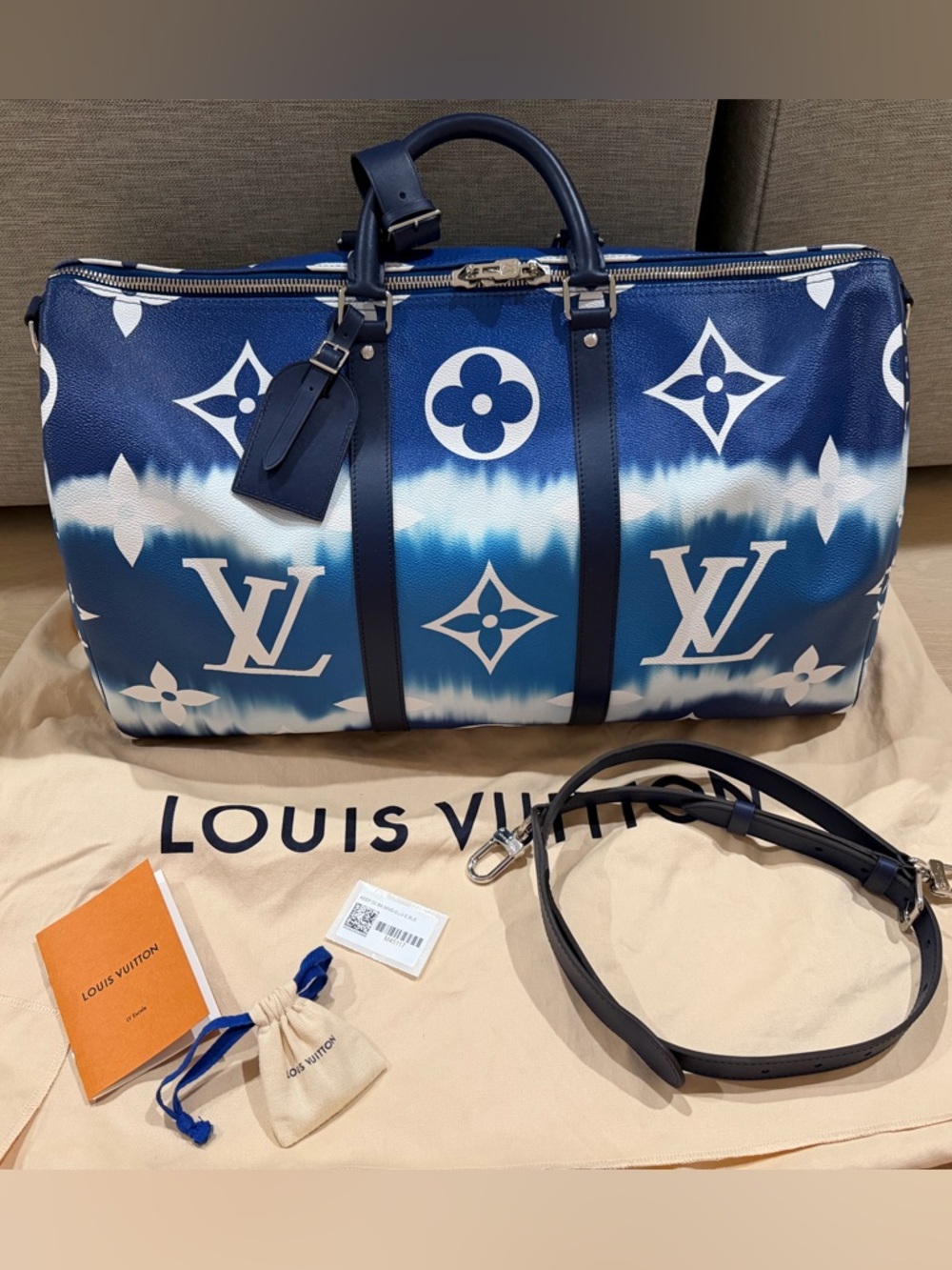 New Louis Vuitton Escale Monogram Keepall Bandoulière 50